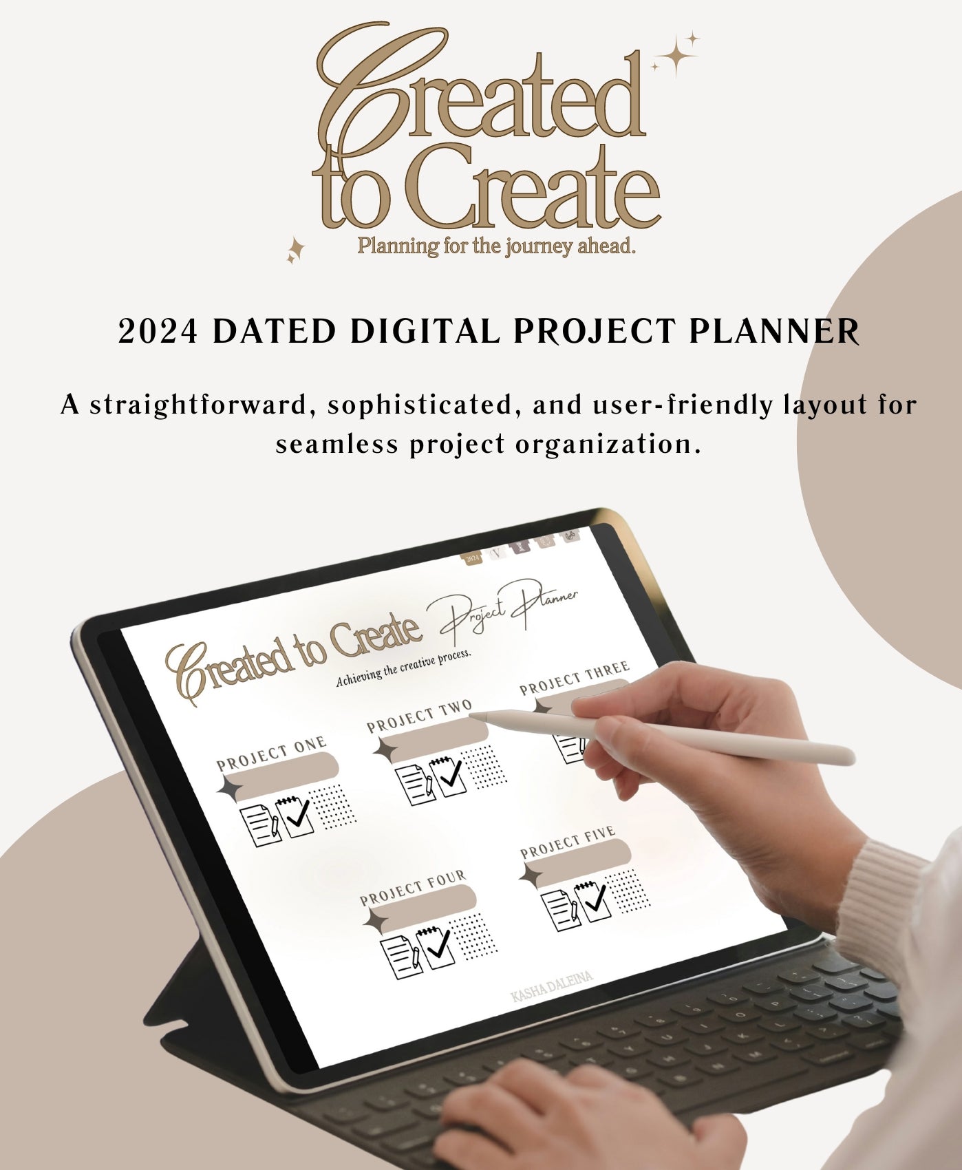 Created to Created Digital Project Planner