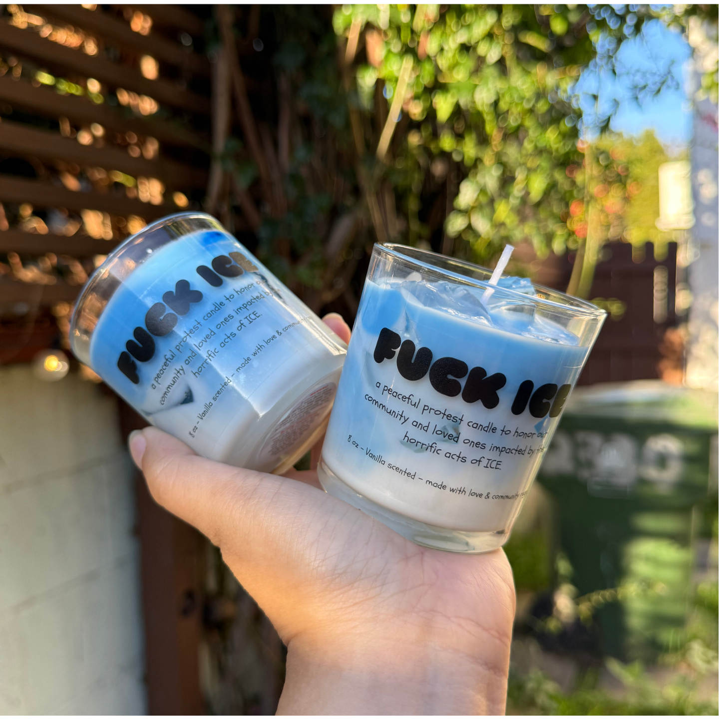 F*ck Ice - Peaceful Protest Candle